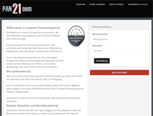 Tablet Screenshot of partner.pan21.com